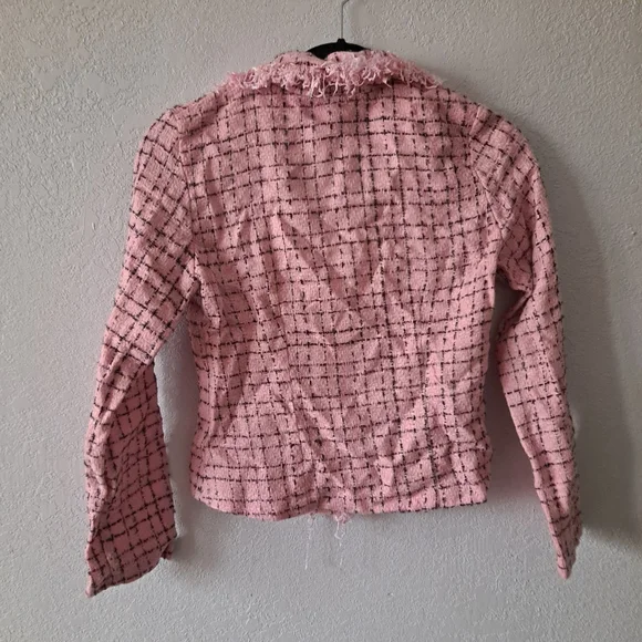 Vintage Pink Tweed Blazer - Picture 6 of 6